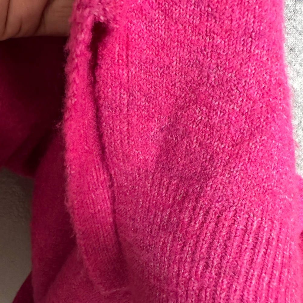 Vince Camuto Pink Gray Knit Sweater Stretch 2X - Picture 6 of 7